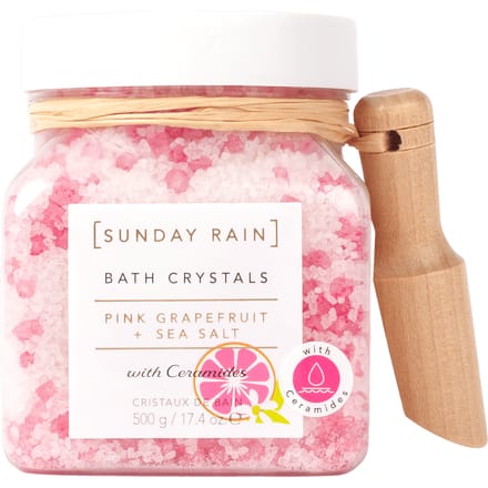 Sunday Rain Pink Grapefruit &amp; Sea Salt Bath Crystals 500 g