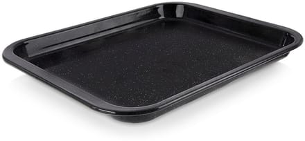 Orion - Bakplaat - Geëmailleerd Staal - 36 cm - Vaatwasserbestendig - Ovenbestendig - Zwart