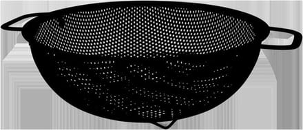 Metaltex Universele zeef, Inox, 25 cm