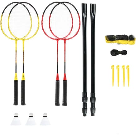 NILS NRZ264 – Badmintonset – Aluminium – 4 Rackets – Inclusief Net en Koker