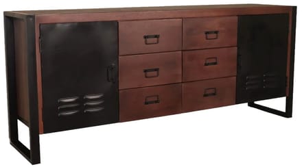 Dressoir mangohout 200cm walnoot Jazzy duurzaam mango kast