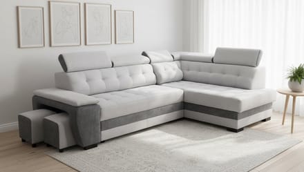 Luxe Uitschuifbare Slaapbank – Antraciet – 277x180x100 cm – Industrohome