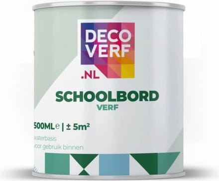 Decoverf schoolbordverf wit, 500 ml