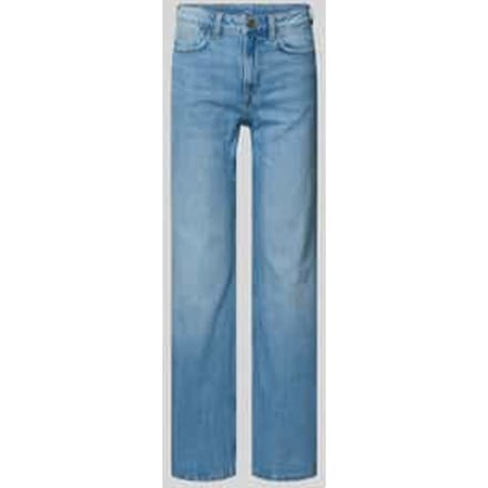 Straight fit jeans van katoenmix