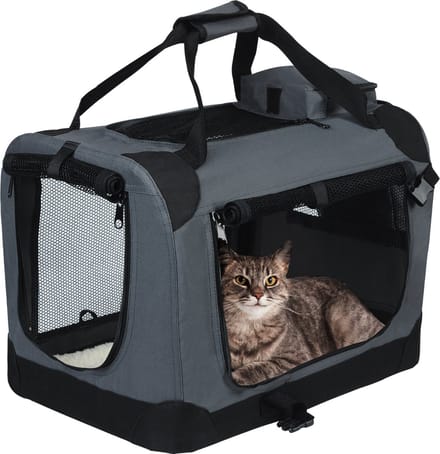 Bolt Edge Hondenbench - Grijs - Auto - Transportbox - Reisbench - 81.3x58.4x58.4cm