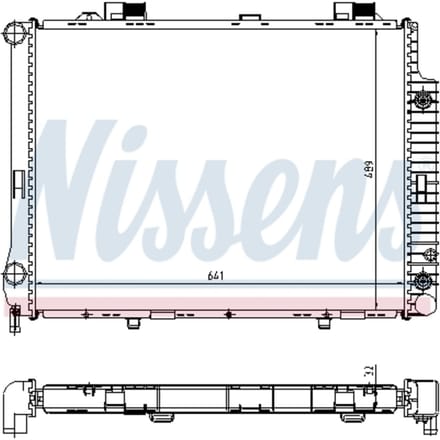 Radiator, motorkoeling NISSENS 62666A