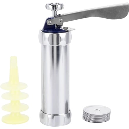 Machine à Biscuits DIY Alliage d'Aluminium Presse à Biscuits Ustensiles de Cuisson Outils de Pâtisserie de Cuisine white