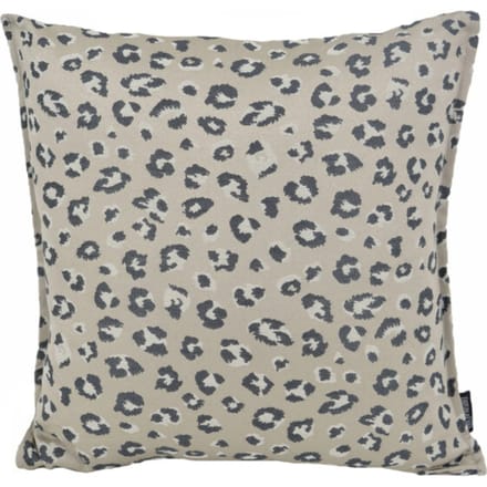 Gek op kussens! Sierkussen jacquard leopard silver | 45 x 45 cm | polyester