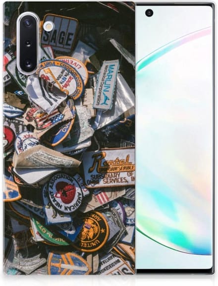 Samsung Galaxy Note 10 Siliconen Hoesje met foto Badges