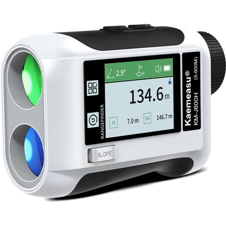 600M / 800M / 1200M / 1500M Golf Afstandsmeter Afstandsmeter met LCD Touchscreen 6.5X 600M wit