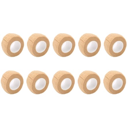 10 stuks zelfklevend bandageverband ca. 1 inch breed 2 yard lang elastisch flexibel draagbaar ademend beige