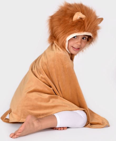 Den Goda Fen cape leeuw verkleedkostuum voor kinderen 3-8 jaar multicolor.