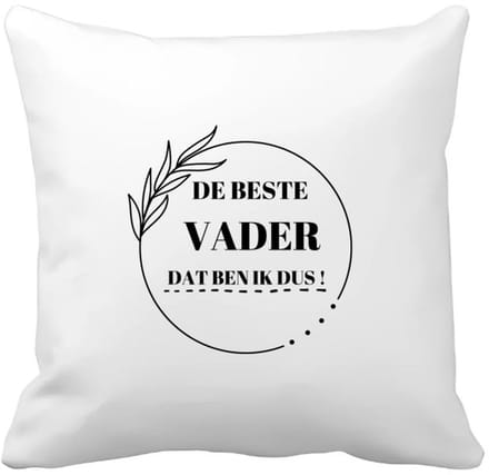 Akyol - de beste vader dat ben ik dus Kussen hoes - Vader - papa - vader cadeautjes - vaderdag - verjaardag - geschenk - kado - 40 bij 40 cm
