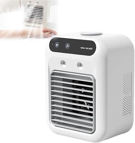 Draagbare Airco - Mini Koeler - Persoonlijke Koeling - 3-in-1 Functionaliteit - 500 ml Tank - Wit