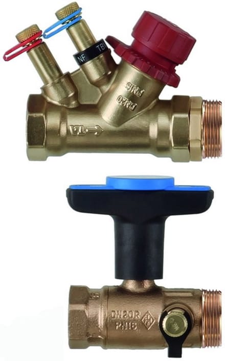 IMI Hydronic Engineering HEIMEIER Aansluitset voor Dynacon STAD Vent. v. aanvoer, Globo v. retour, 9339-02.800