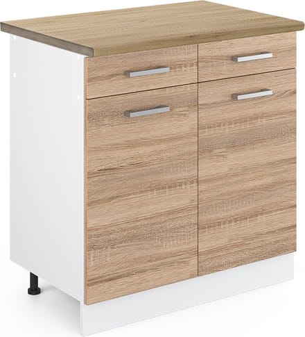 Vicco R-Line Keukenonderkast – 80 cm, WB Eik Sonoma