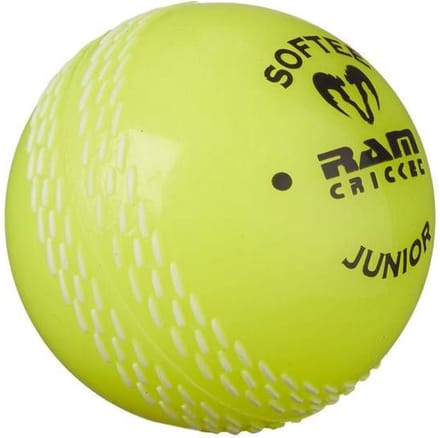 RAM Cricketballen Set 6 Stuks, Geel, Soft Cricketballen