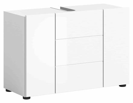 Vira wastafelonderkast wit hoogglans MDF TZ - 34x82x56cm