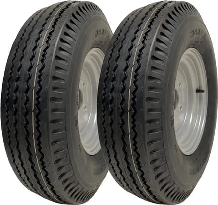 Set van 2 Trailerbanden 5.00-10 72N - 350kg Laadvermogen Wiel & Velg