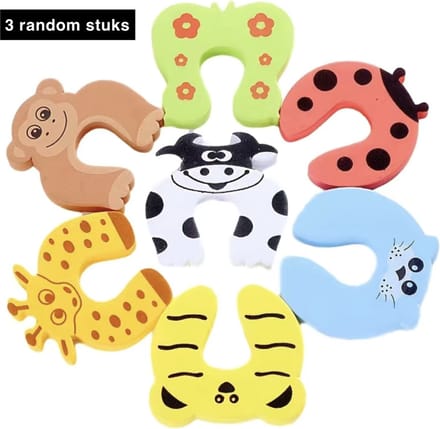 3 stuks deurstopper dier - kinder deurstopper