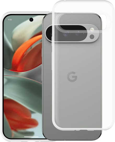 Just in Case hoesje geschikt voor Google Pixel 9 / 9 Pro Hoesje Siliconen - Flexibele Case - Transparant