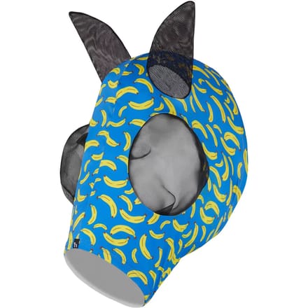 Horze elastisch pull-on vliegenmasker, Yellow (Banana), Vollblut