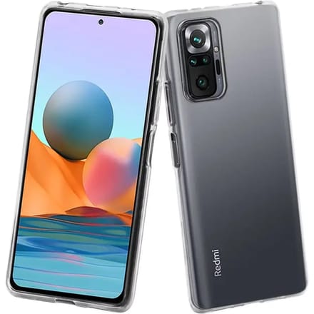 Muvit, Hoesje voor Xiaomi Redmi Note 10 Pro RECYCLETEK Zacht, Transparant
