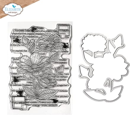 ECD Summer flower stamp and die set