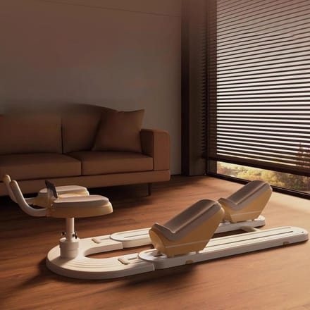 Rugtrainer - Core trainer - Thuis trainen - Ergonomische lendensteun - 124 cm lengte - Zwart