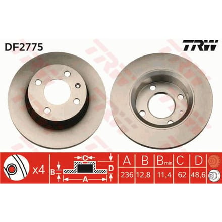 Remschijf TRW DF2775
