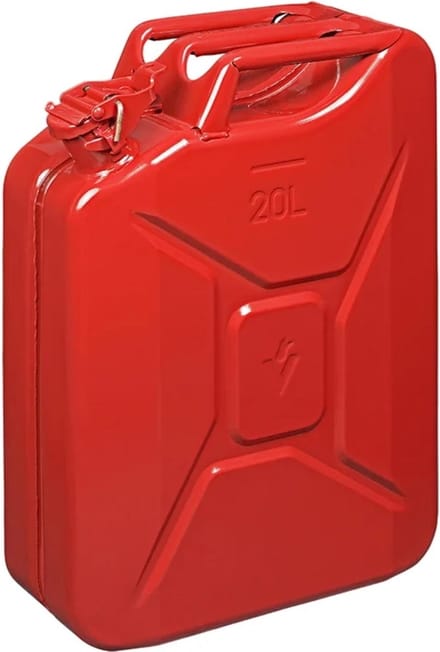 ProPlus Stalen jerrycan - 20 liter - rood - UN en TÜV/GS gekeurd