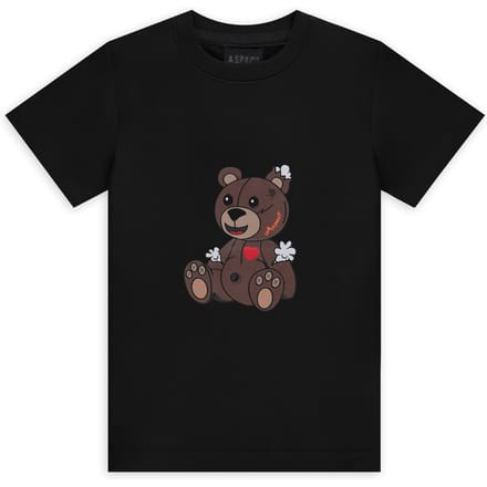 Aspact Kids Teddy Tee Black Größe: 98 | T-Shirts Outlet | kids | Schwarz