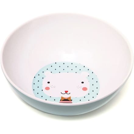 Petit Monkey melamine kom bear drops light blue
