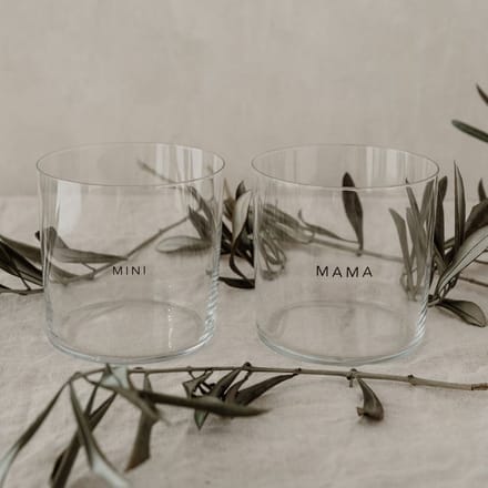 Eulenschnitt - Drinkglas - Set van 2 - Mama & Mini
