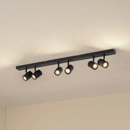 Lindby - buitenspot - 6lichts - Aluminium, ijzer - H: 13.5 cm - GU10 - donkergrijs