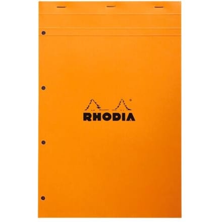 Rhodia N°20 schrijfblok & schrift A4+ 80 vel Oranje