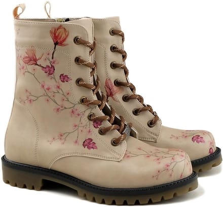 Goby Magnolia Blossom Dames Laarzen – Handmade – Vegan Leer – Maat 38