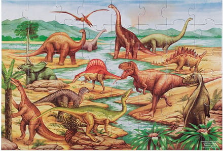 Melissa & Doug - Dinosaurus - Vloerpuzzel - 48 pcs