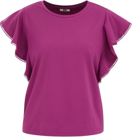 WE Fashion Dames jersey T-shirt met embroidery