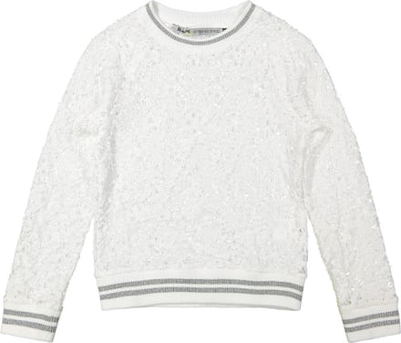 Rumbl Royal - Sweatshirt - Kant - Wit/Zilver - Maat 140/146