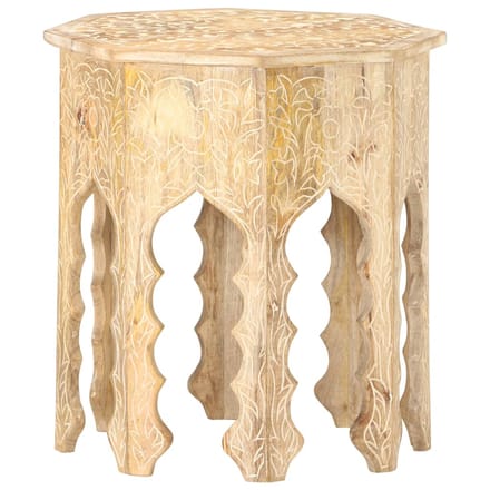 vidaXL - Bijzettafel - Ø48 - cm - massief - mangohout