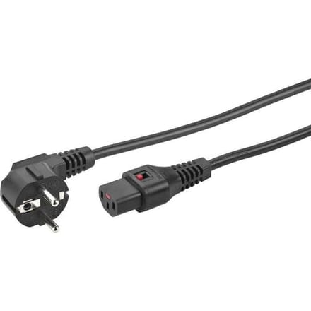 Monacor AAC-500IEC Apparaat (koud) Stroomkabel 5 m Zwart