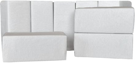 Hoeslaken - 40x80 cm - voor wieg - wit - set van 8 stuks