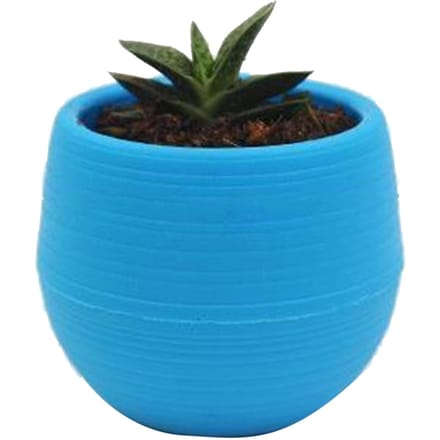 Succulenten Pot Mini Zaailing Bloemencontainer Plastic Bloempot voor Tuin Binnenplaats Balkon blauw