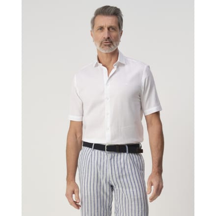 Campbell Casual Overhemd Wit Heren