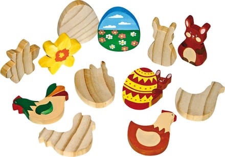 Eduplay houten figuren oosterse speelset speelgoed creatief.