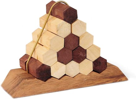 Houten Puzzel - Hersenkraker - Expert Uitdaging - Handgemaakt - 10x8 cm