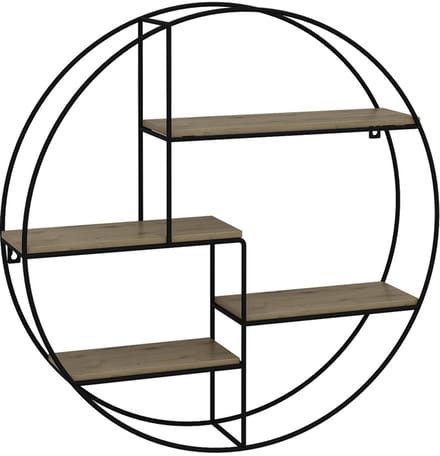 Vicco Fyrk Wandrek – 55 x 55 cm Rond Eiken
