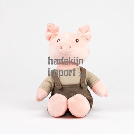 Egmont Toys knuffel varken Bart 26 cm pluche speelgoed baby.