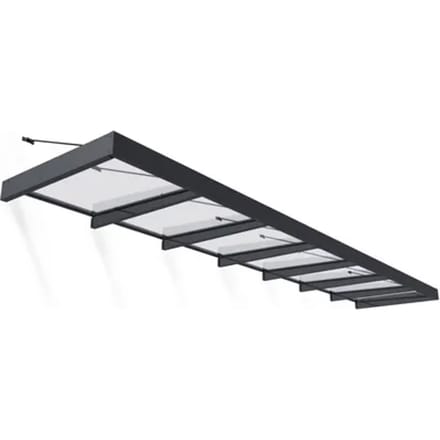 Palram | Canopia - Deur En Veranda Luifel Sophia Xl - Grijs - 660x140cm